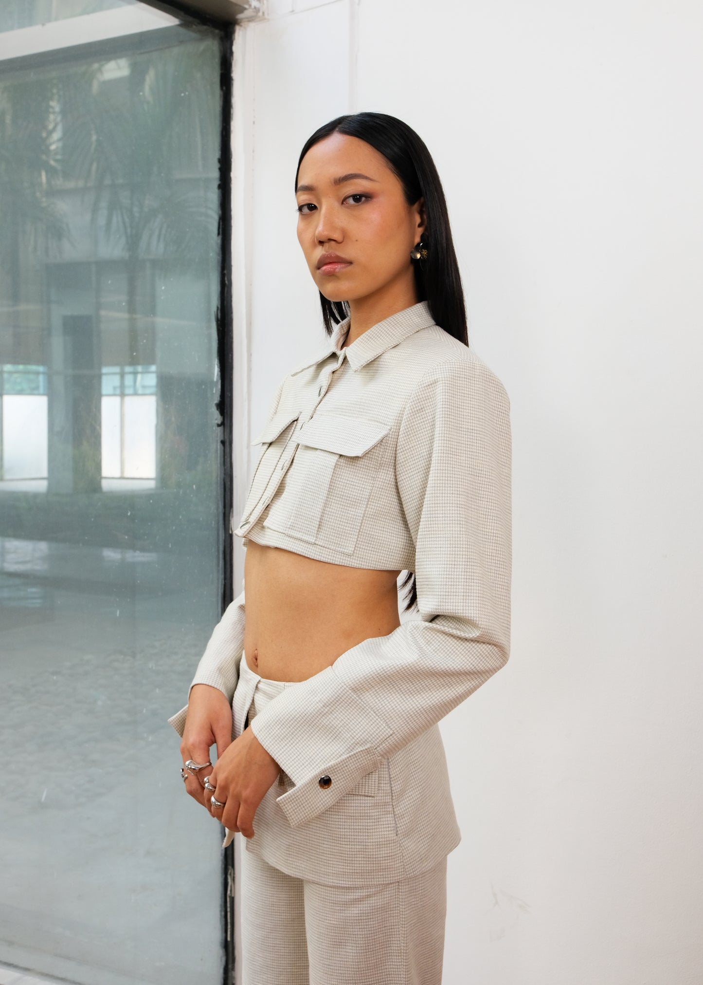 CROPPED PADDED BLAZER