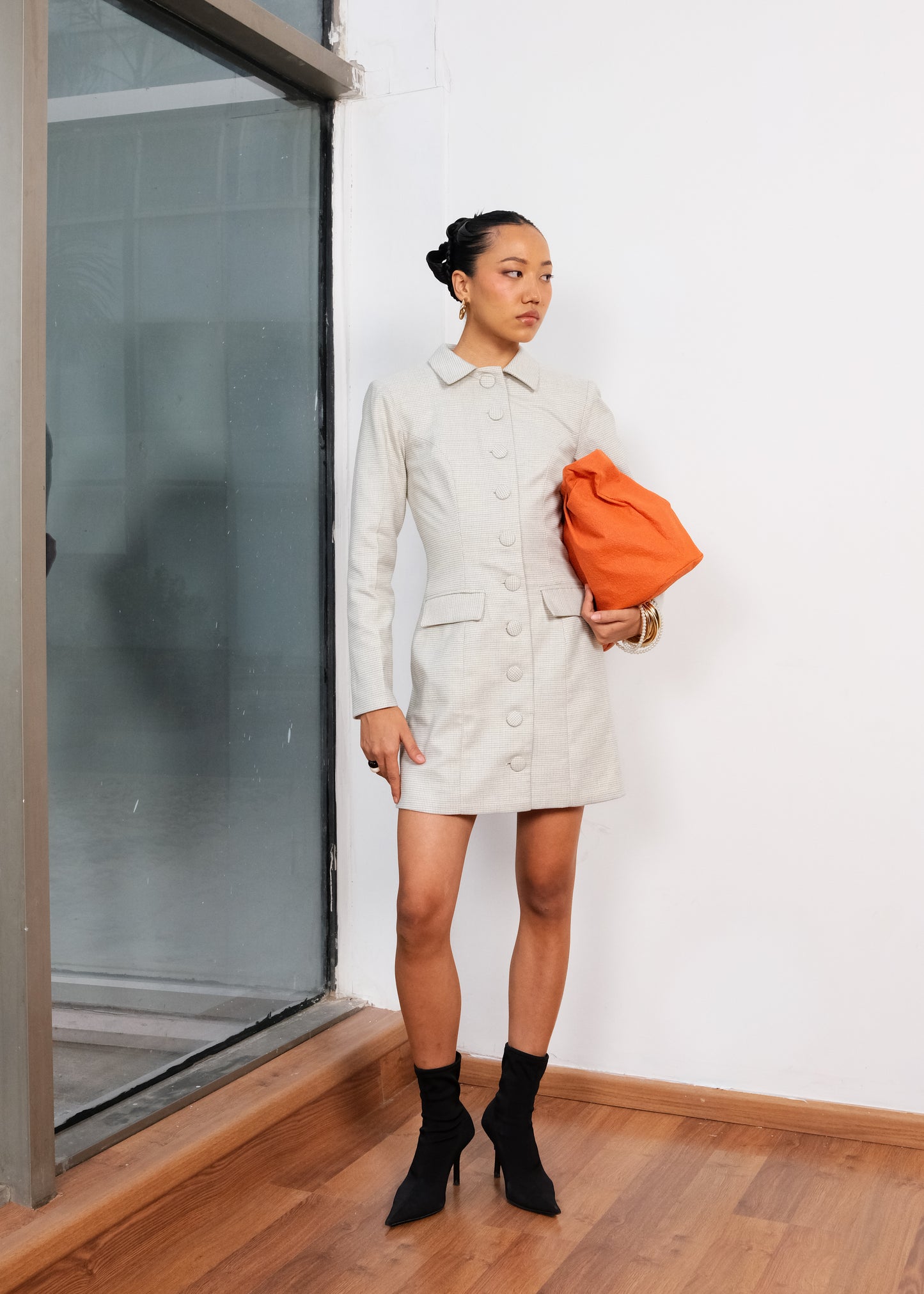 ESSENTIAL BUTTONED DRESS