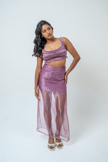 Half veil skirt