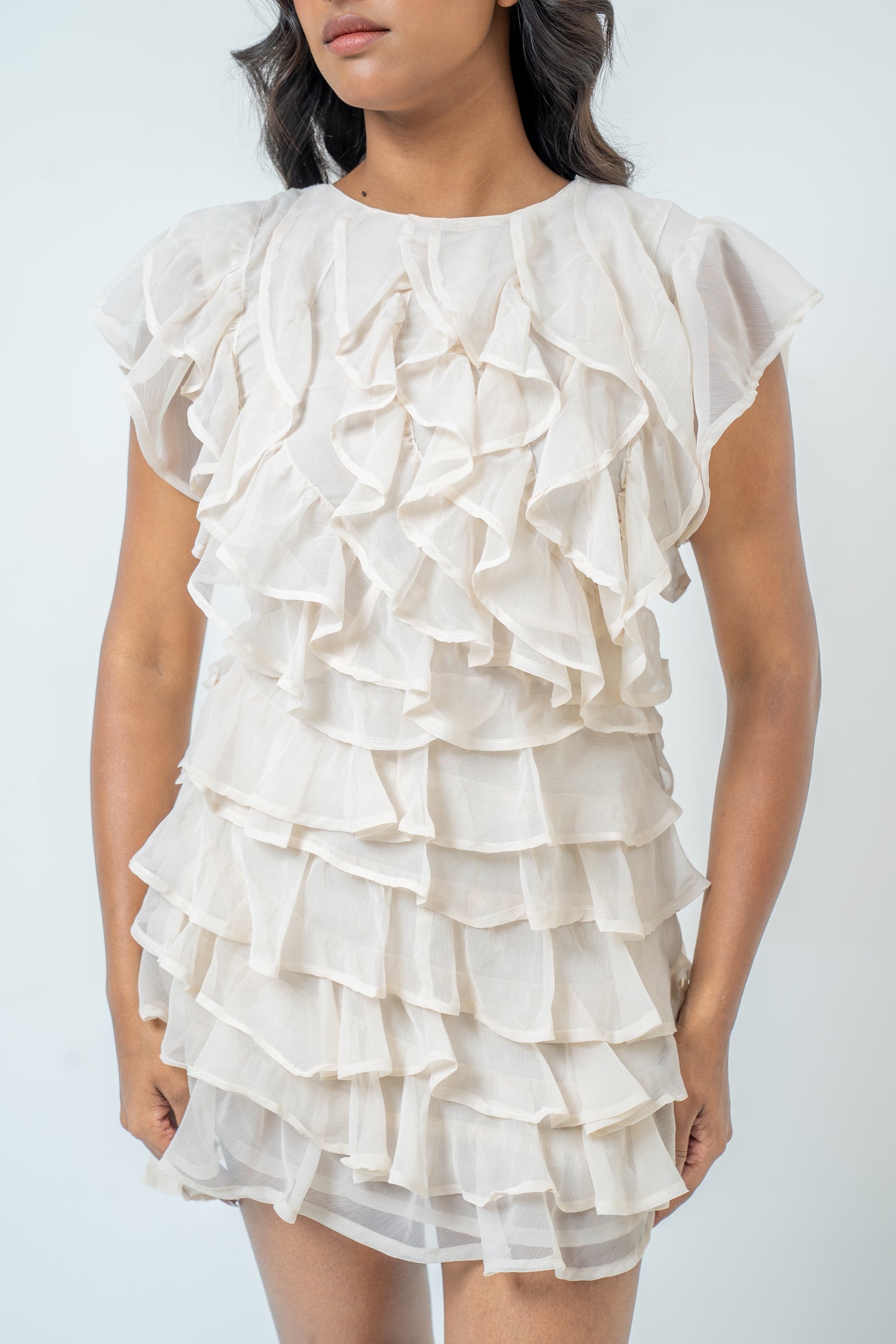 Soft ruffle dress
