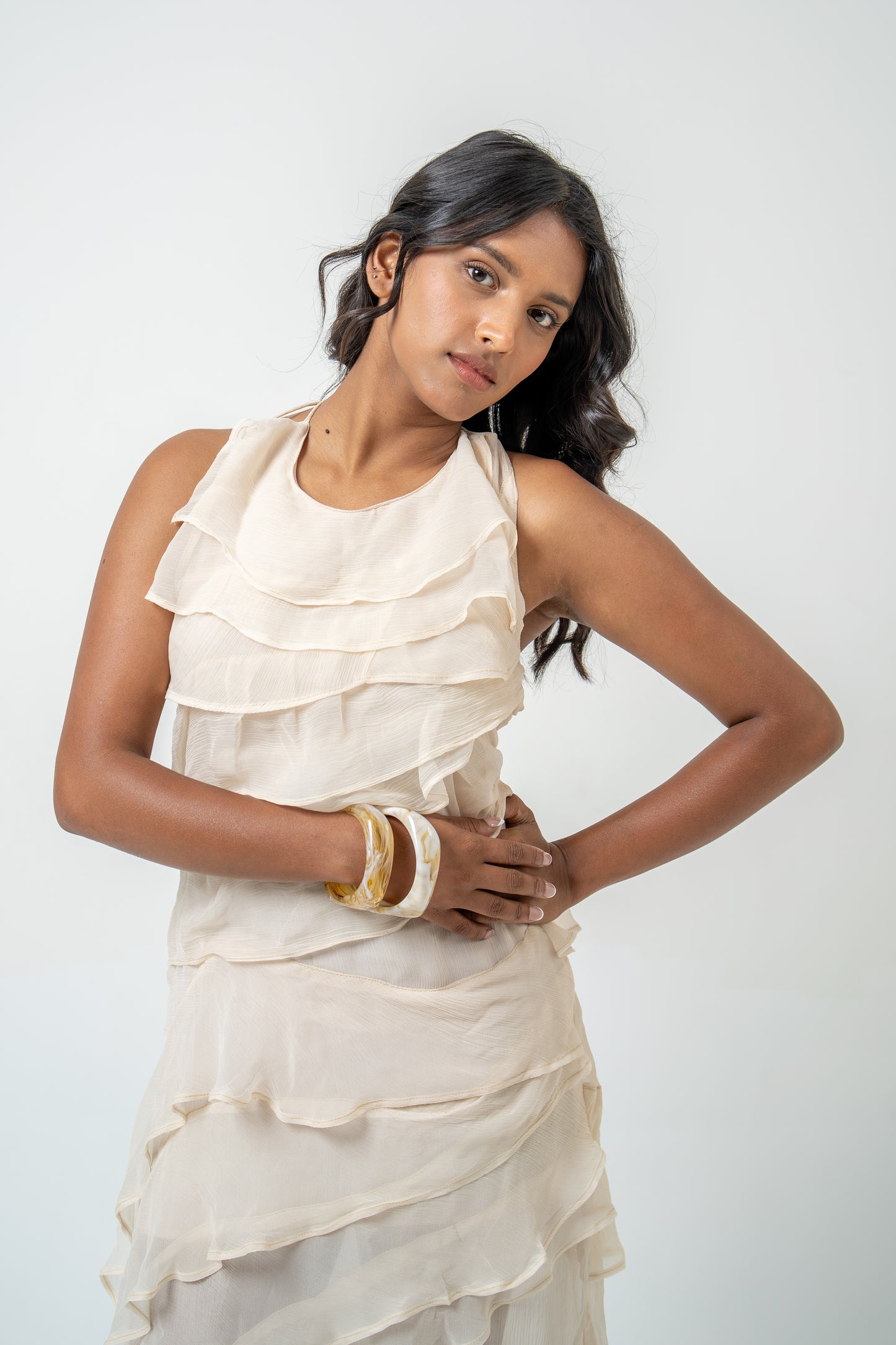 The Long Frill Dress