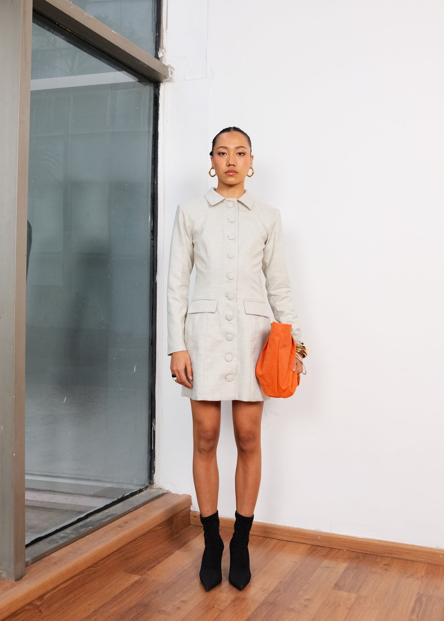 ESSENTIAL BUTTONED DRESS